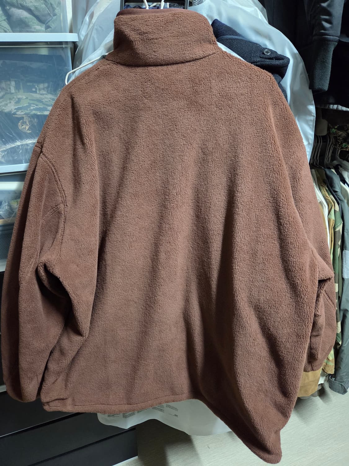 유니클로 U 리버서블 스탠드 재킷 브라운 (XL) 상품이미지5