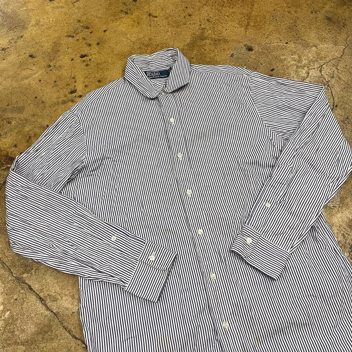 [정품/5 1/2-33] 폴로 랄프로렌 스트라이프 셔츠 b15 상품이미지1