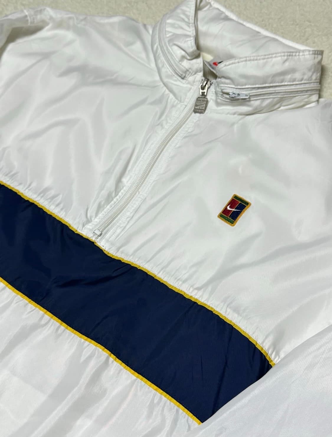 나이키 화이트네이비 반집업 웜업 아노락 상품이미지1