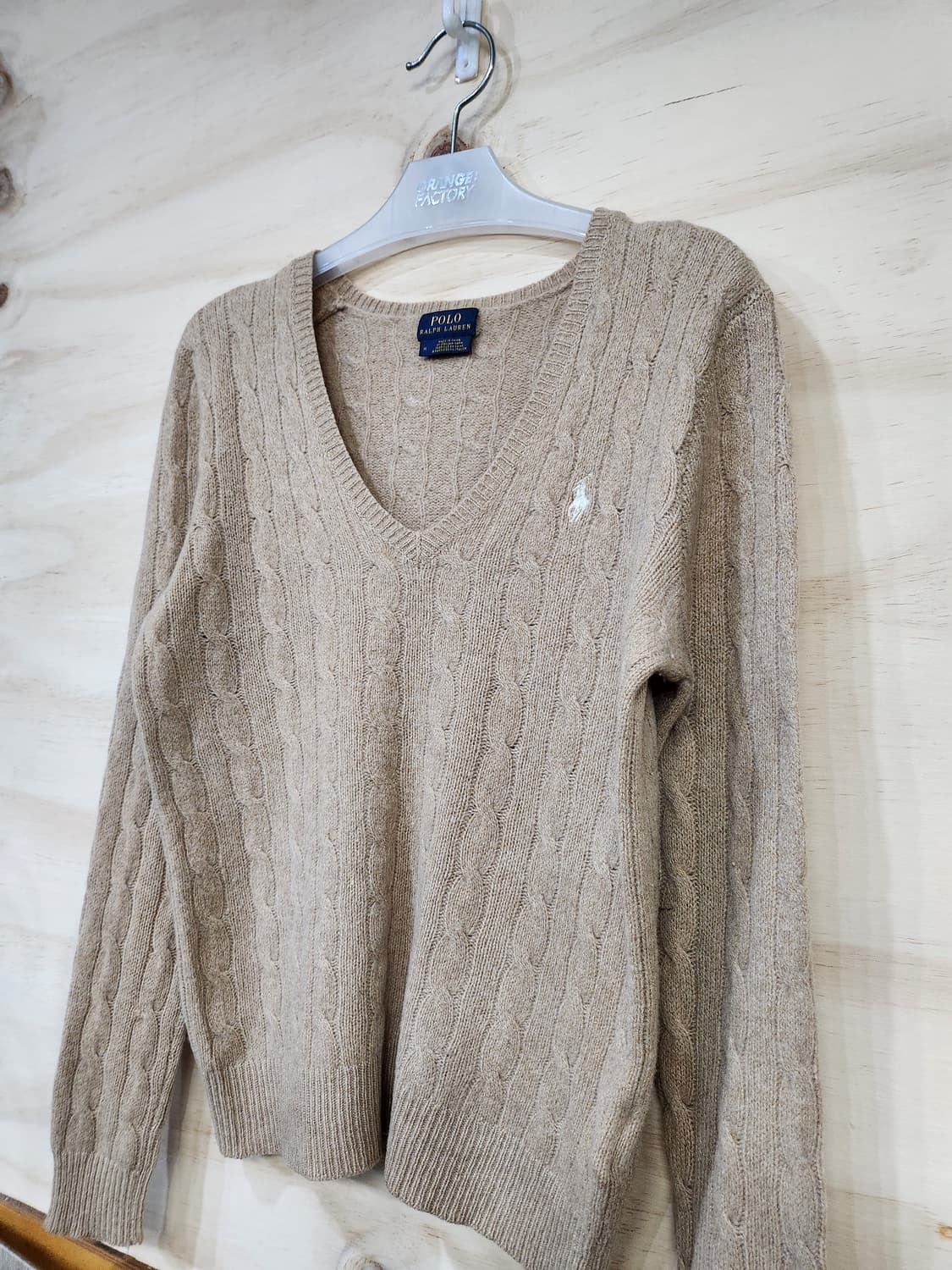 841) 폴로 랄프로렌 POLO 브이넥 케이블 캐시미어블랜드 니트 상품이미지3
