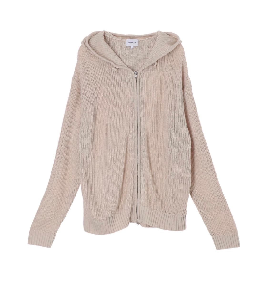 어반디타입 니트 후드집업 (시착만 해본 새상품) 상품이미지1