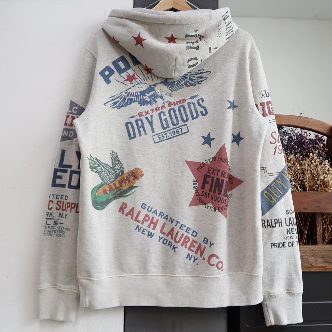 폴로 멀티 프린팅 스웻후디 상품이미지4
