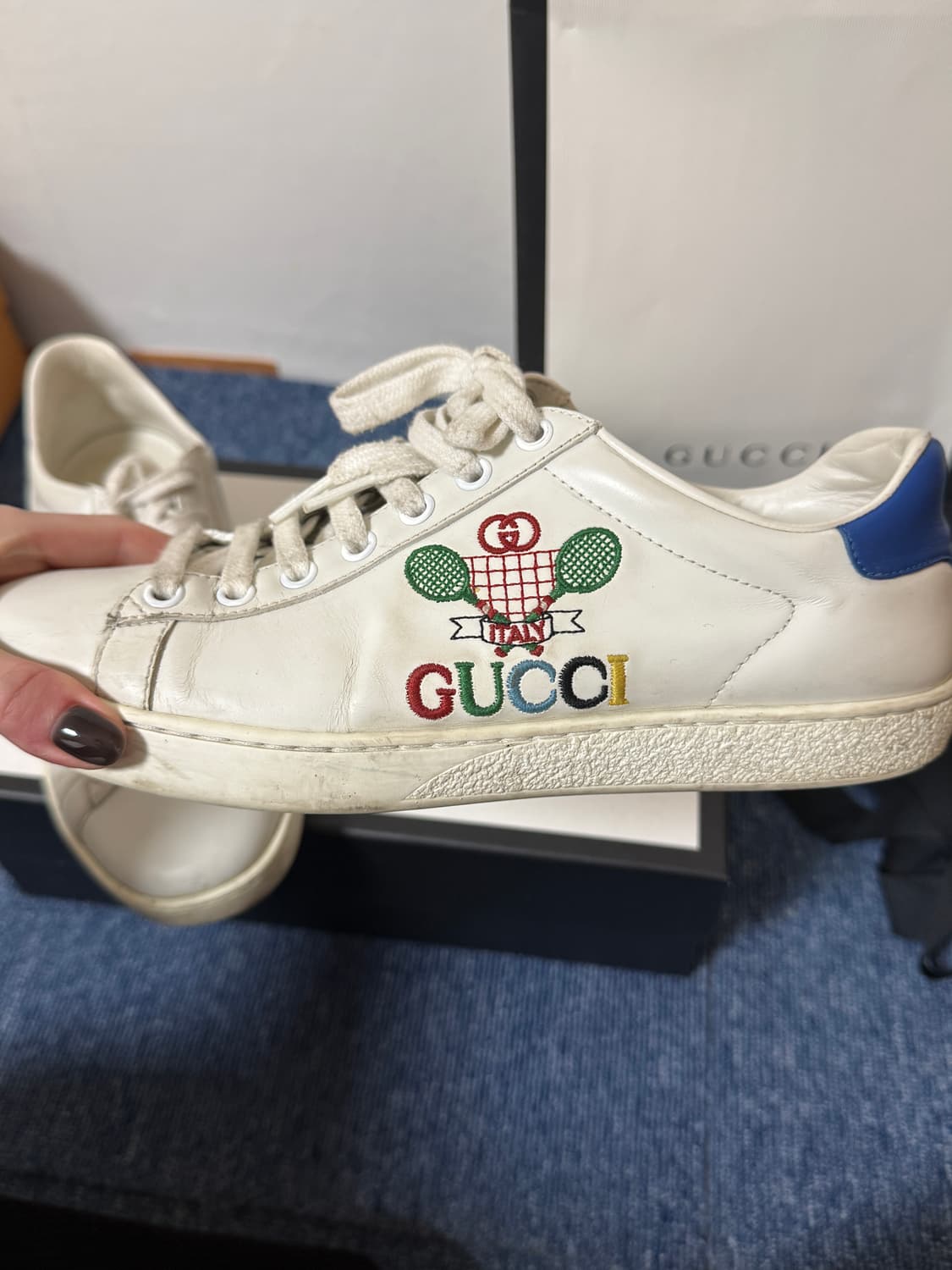 구찌 정품 에이스 테니스 스니커즈 상품이미지4