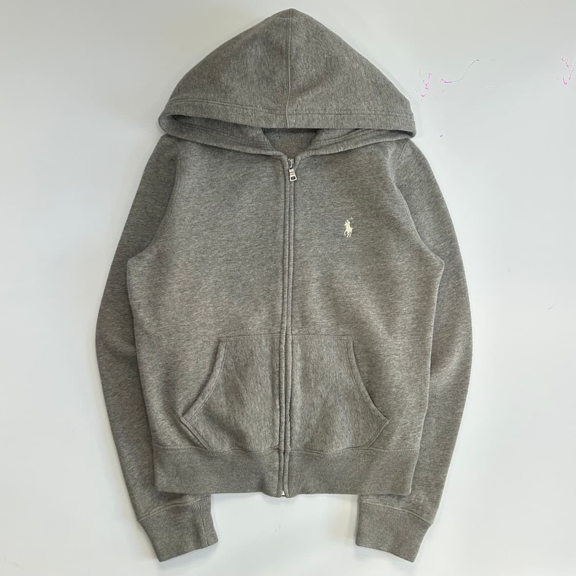 Polo 폴로 화이트포니 그레이 후드집업 상품이미지3