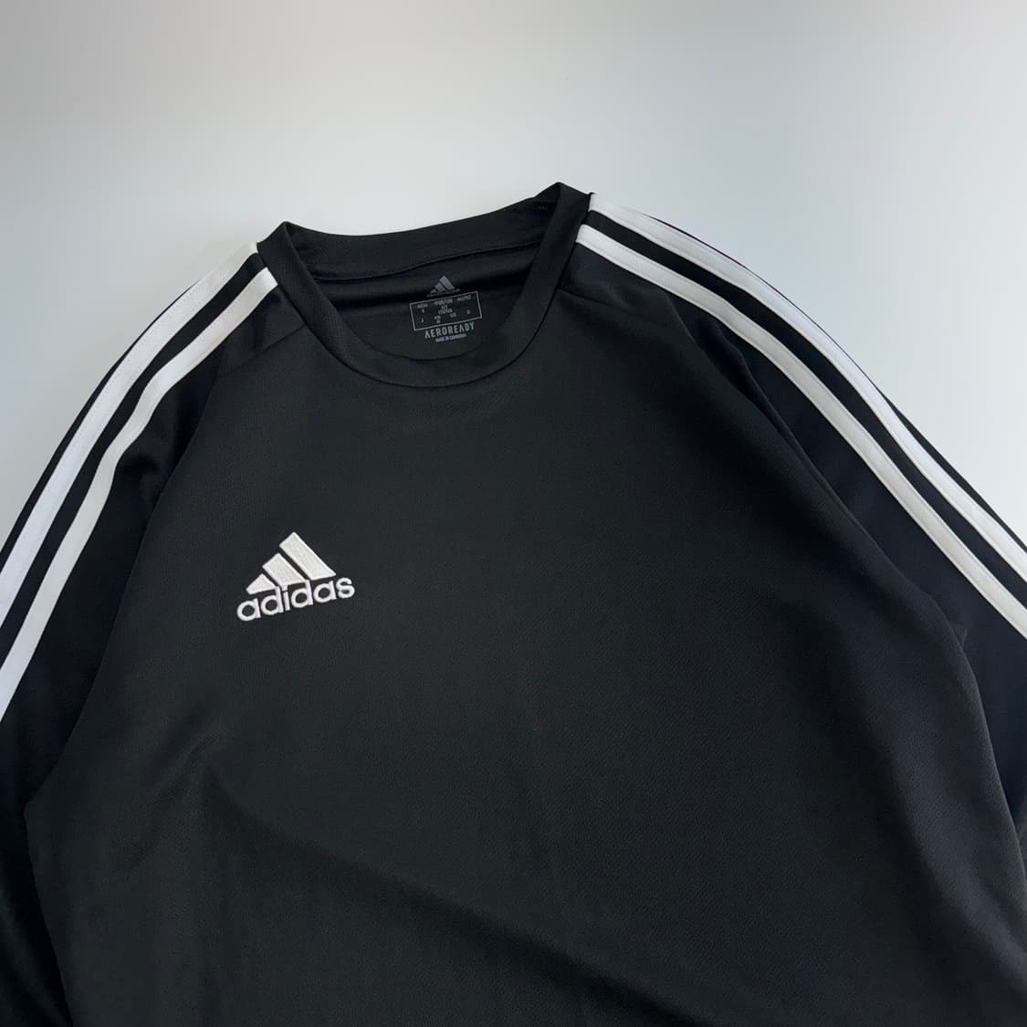 Adidas 아디다스 삼각로고 트랙탑 블랙 롱슬리브 상품이미지4