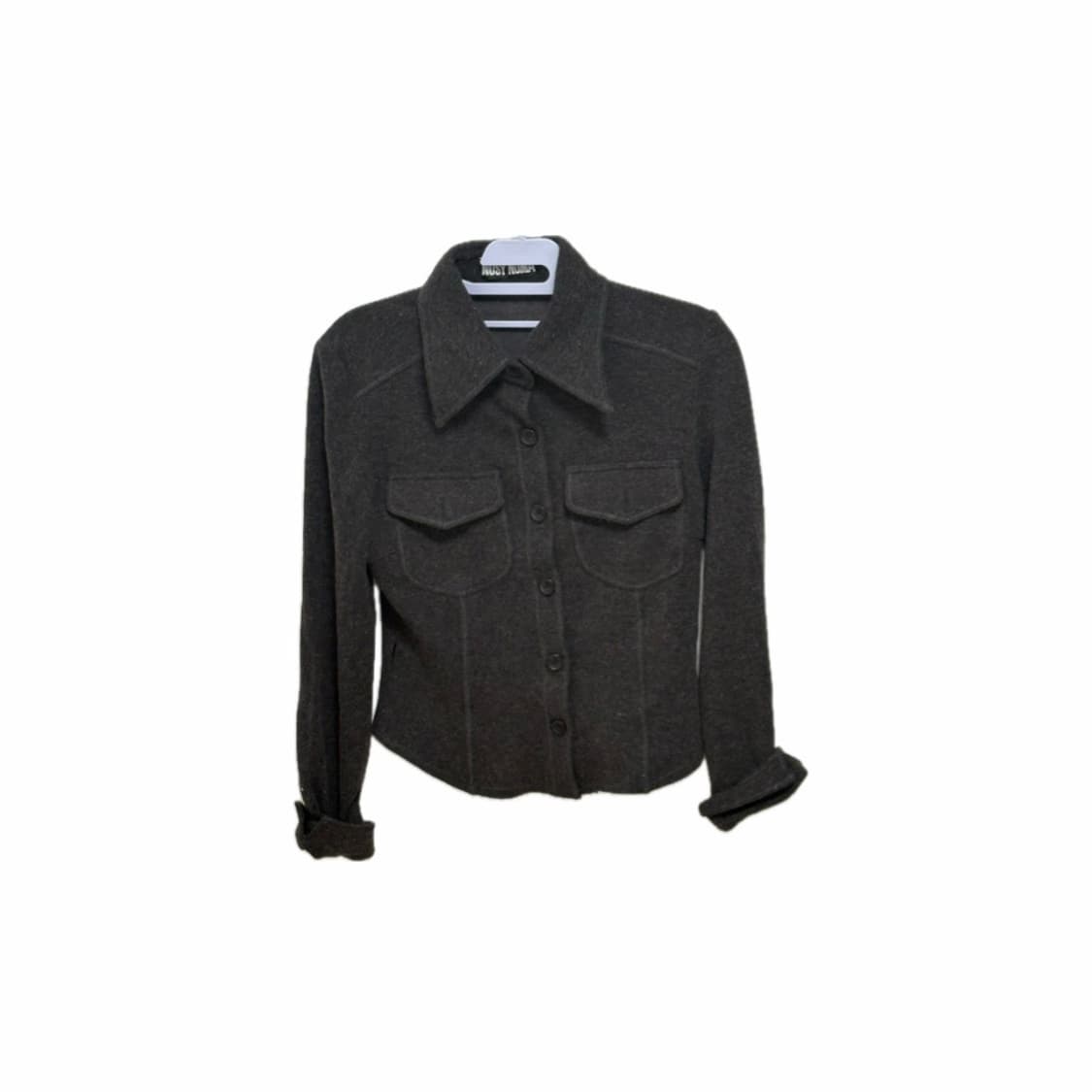 코이세이오 깔) 빈티지 차콜 컬러 버튼 다운 셔츠 상품이미지1