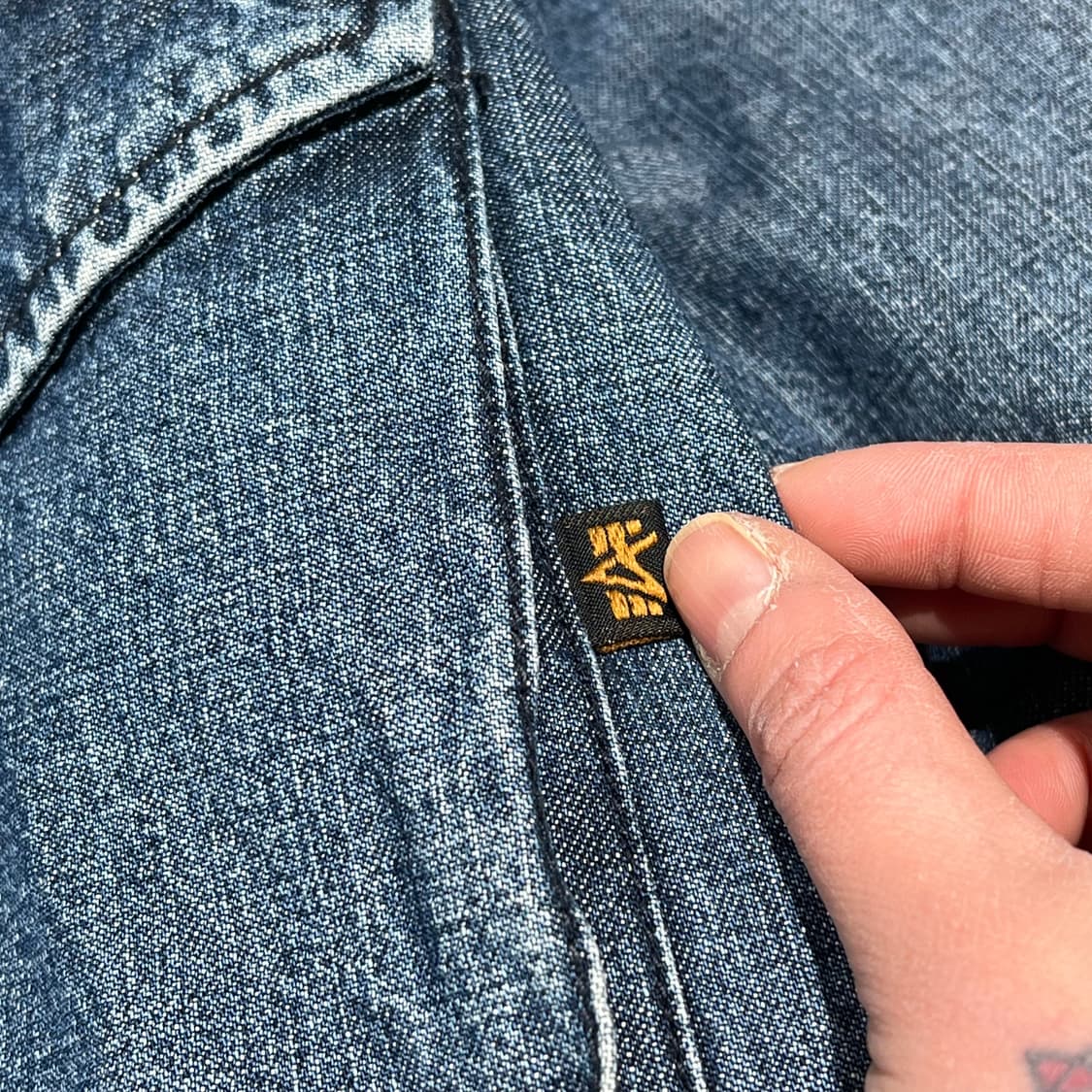 알파인더스트리 m65 데님야상자켓 s09400 상품이미지7