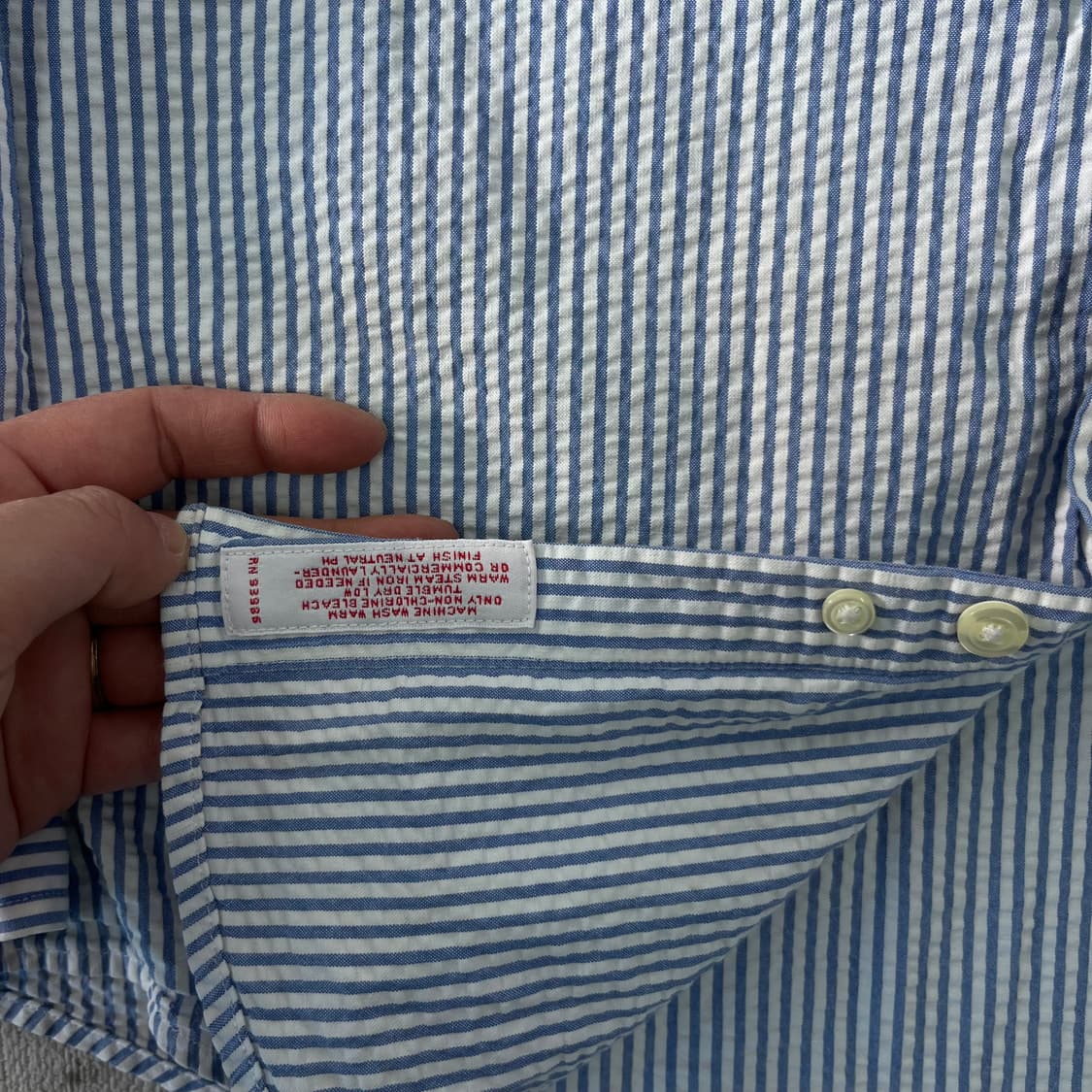 100 브룩스 브라더스 시어서커 스트라이프 셔츠 상품이미지4