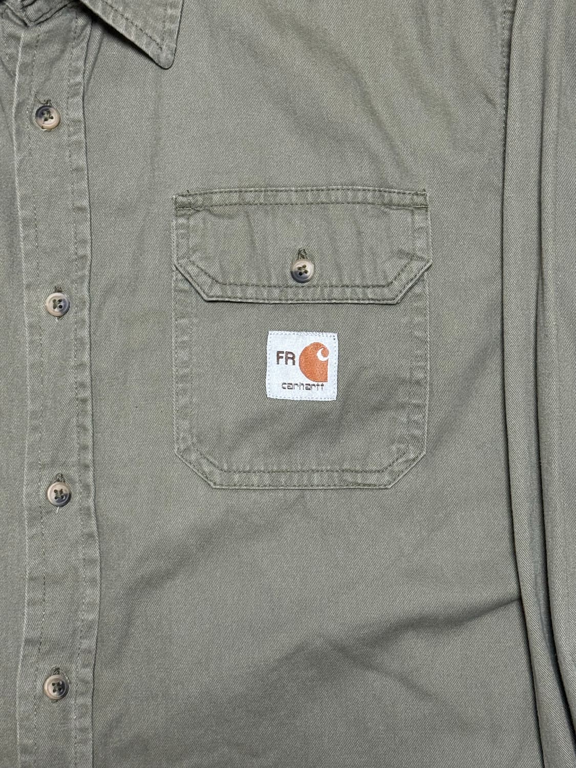 칼하트 FR 셔츠 올리브그린 카키 상품이미지2