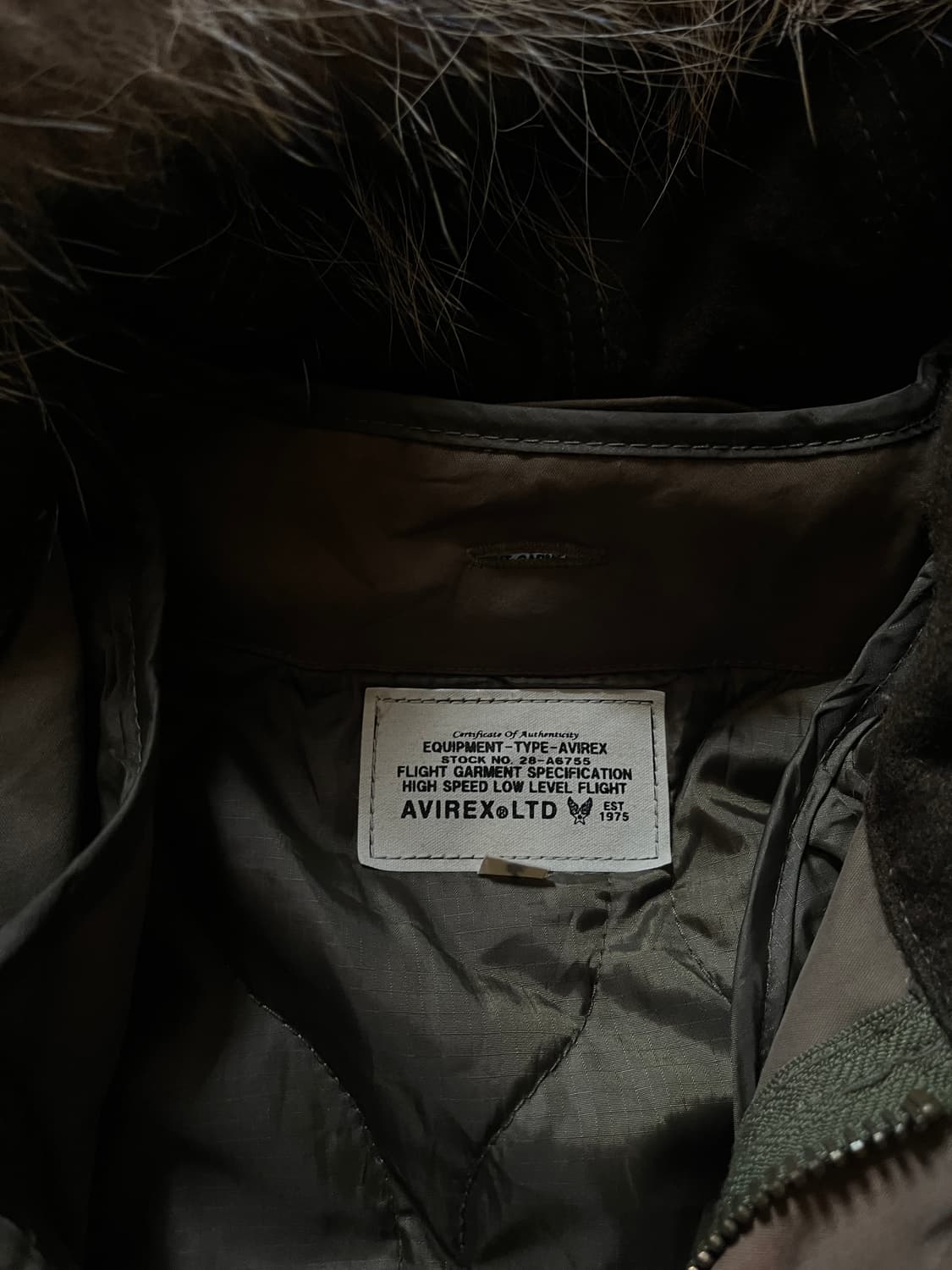 아비렉스 Avirex 개파카 야상 내피 탈푸착 M 상품이미지3