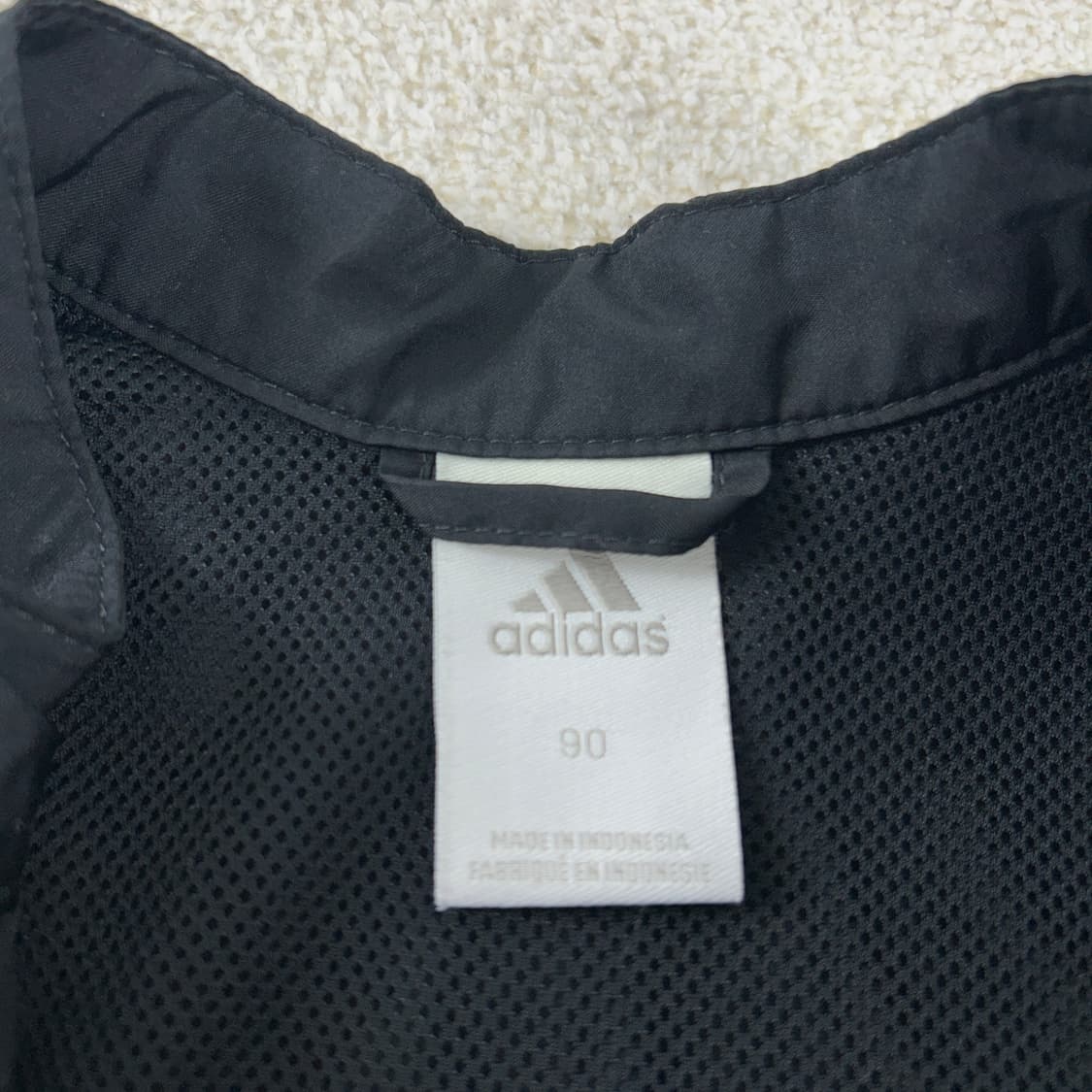 아디다스 올드스쿨 크롭 레이싱 바람막이 자켓 블랙 상품이미지4