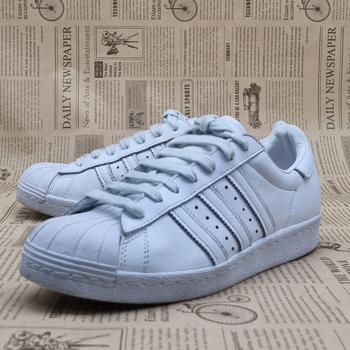 아디다스 슈퍼스타 올화이트 스니커즈245 상품이미지1
