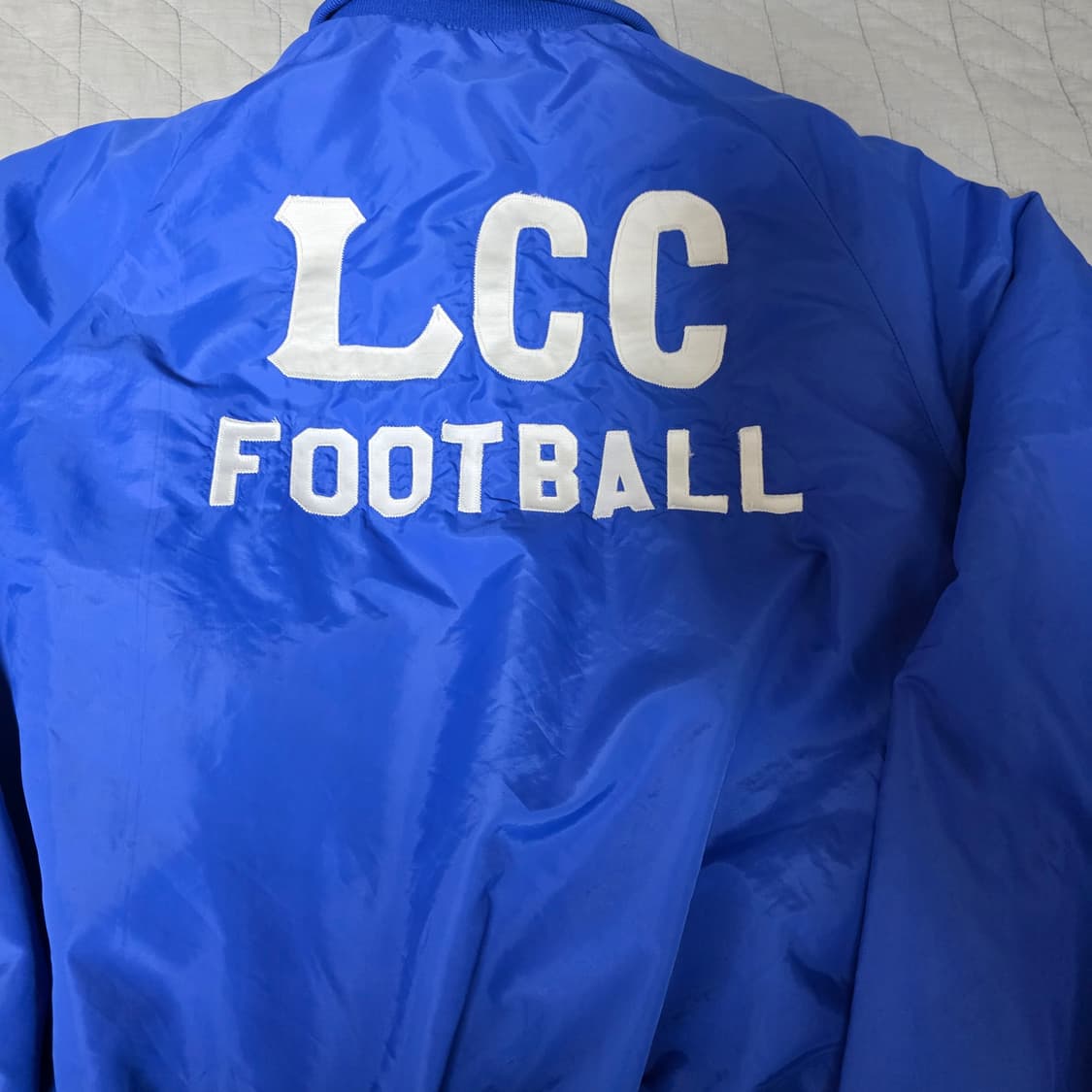[L] 80s 빈티지 LCC 풋볼 블루 야구 점퍼 상품이미지2