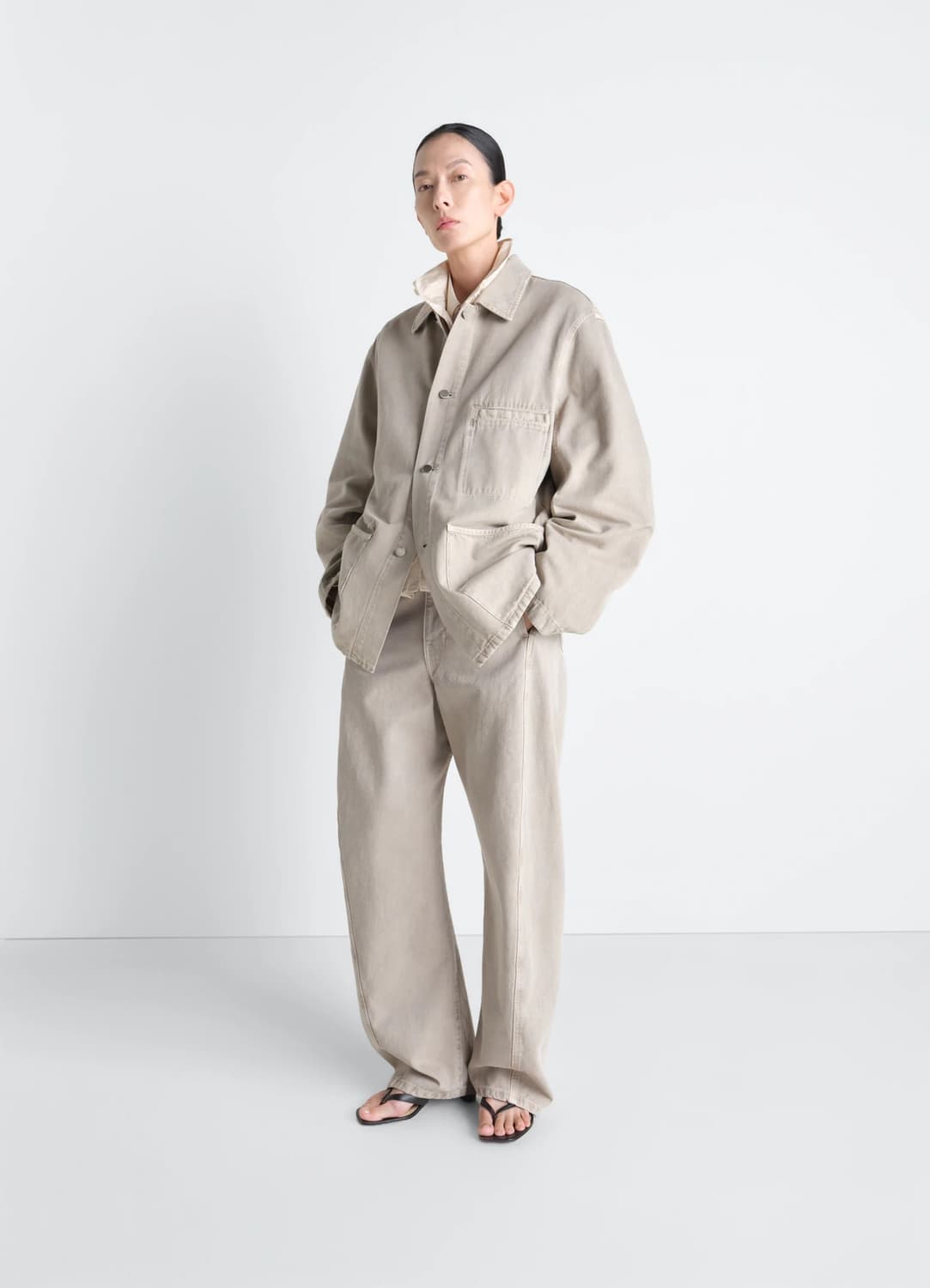 [48]르메르 26ss 유틸리티 오버셔츠/문스톤 상품이미지2