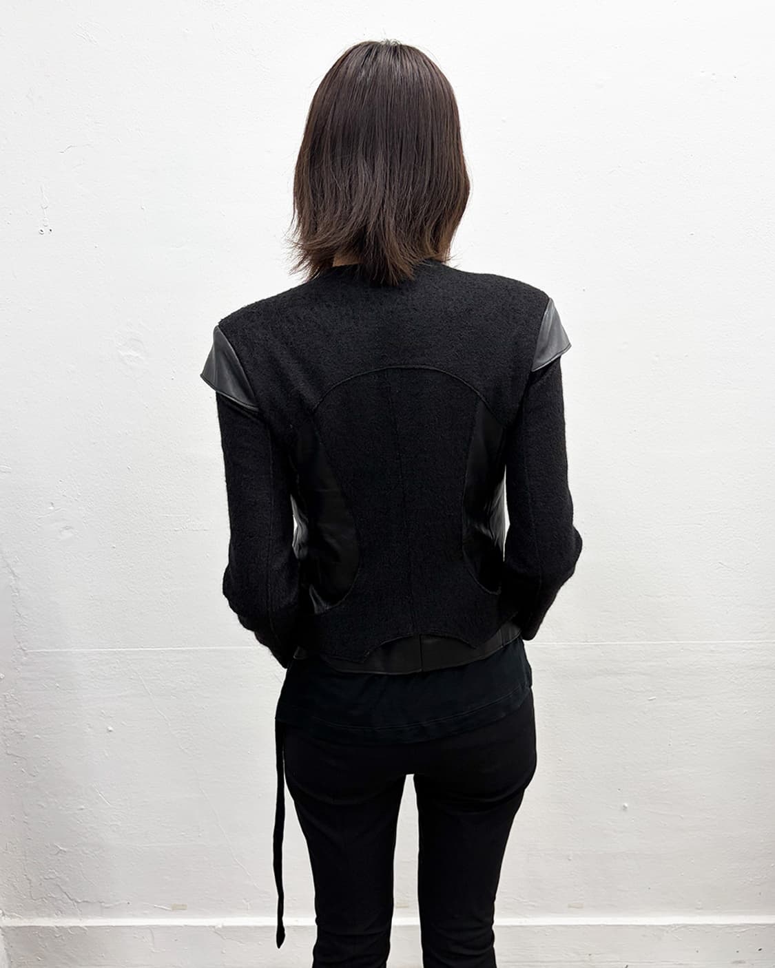 닐바렛 레더 패널 자켓 상품이미지2