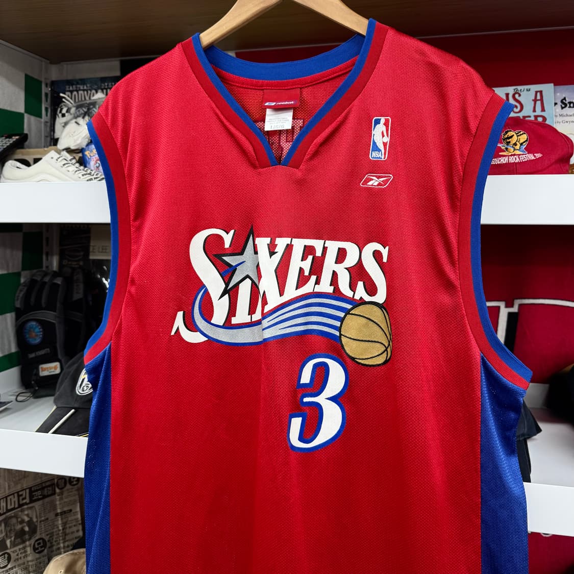 리복 NBA 필라델피아 76Ers 앨런 아이버슨 져지 (2XL) 상품이미지1