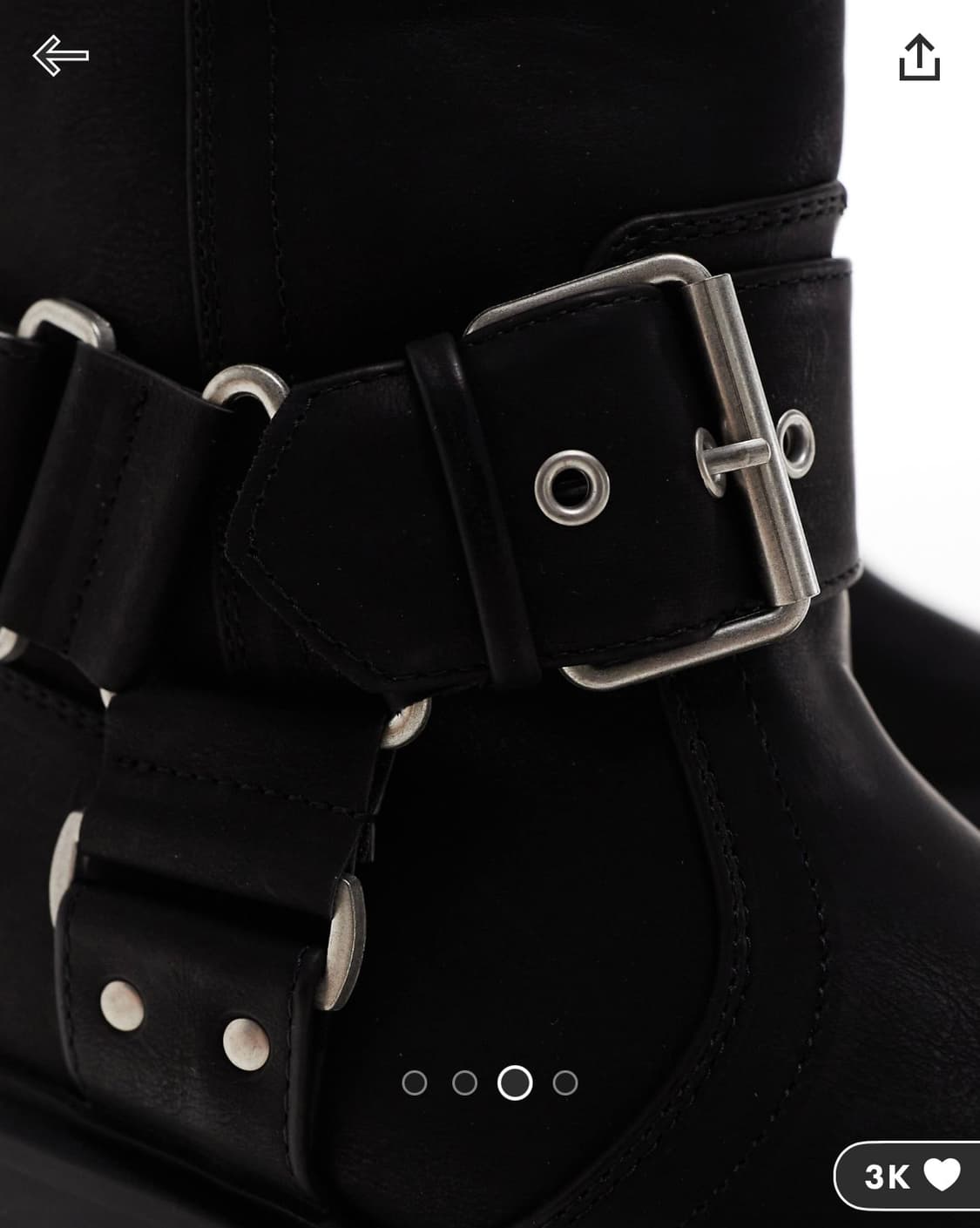 Buckle detail platform boots US6 상품이미지3