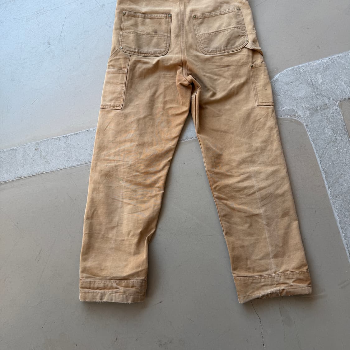 칼하트 덕 캔버스 더블니 오버롤 상품이미지5