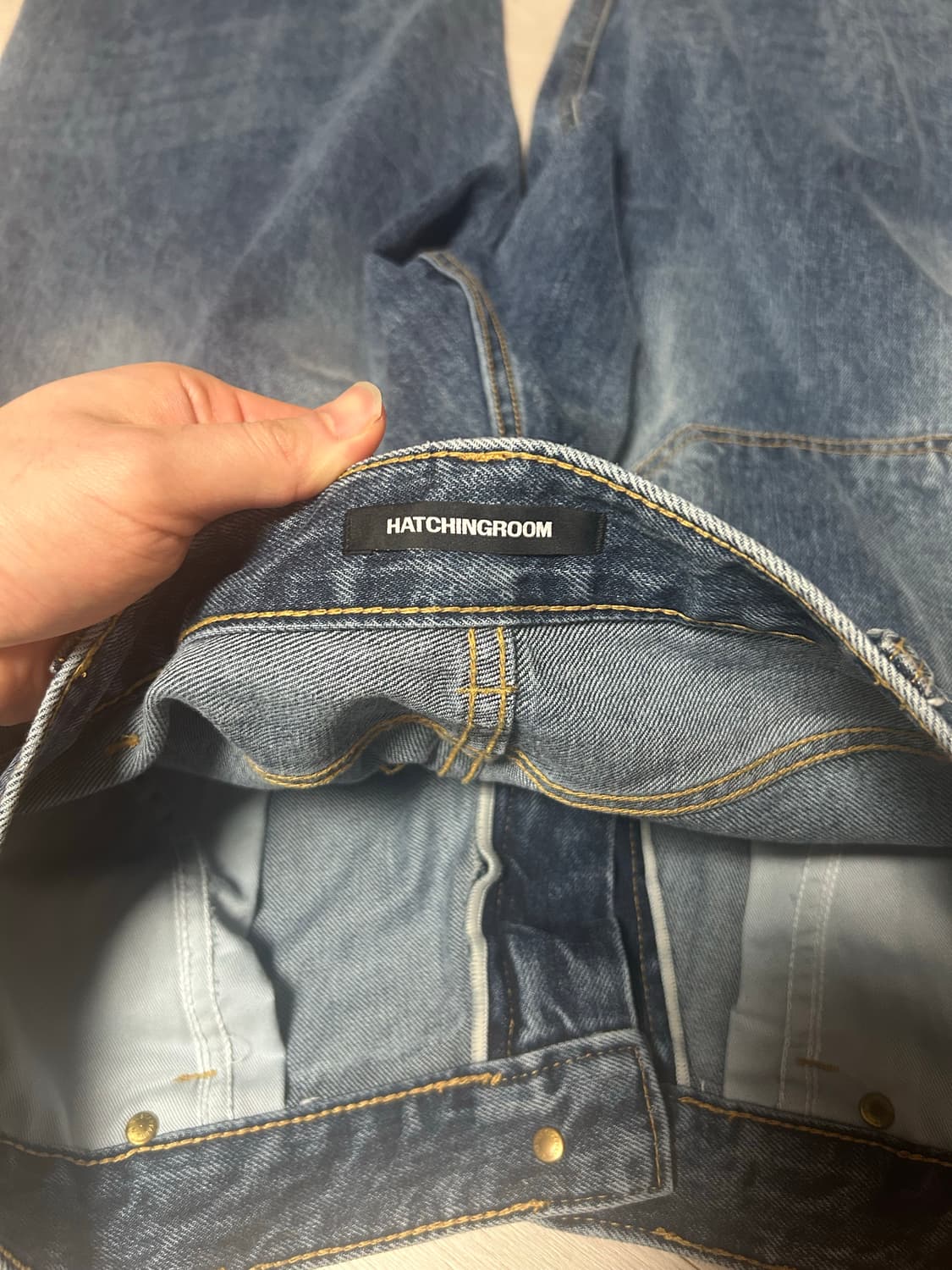 해칭룸 인디고 와이드 팬츠 사이즈3 상품이미지3