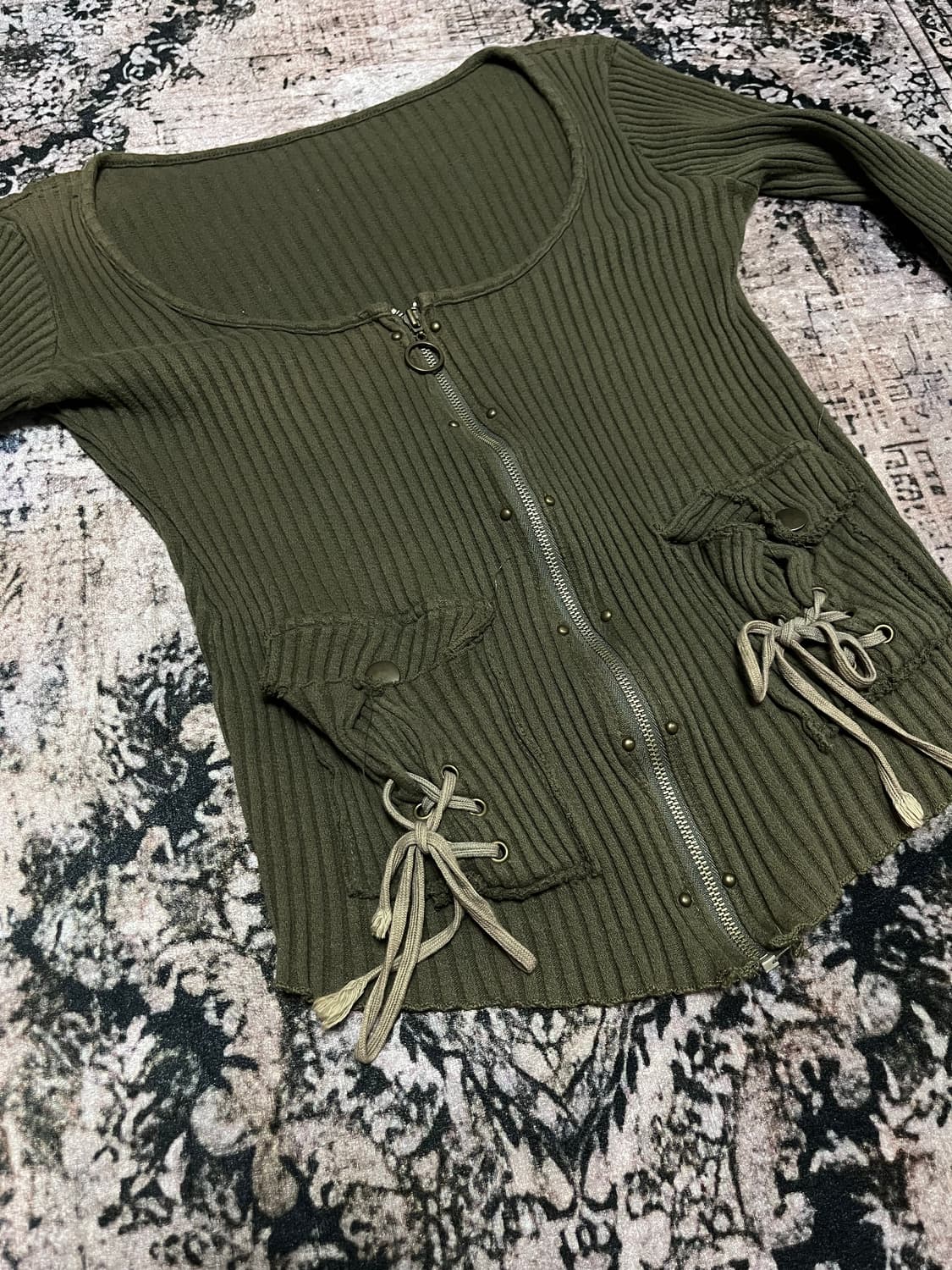 빈티지 오리엔탈 그런지 유넥 슬리브 상품이미지5