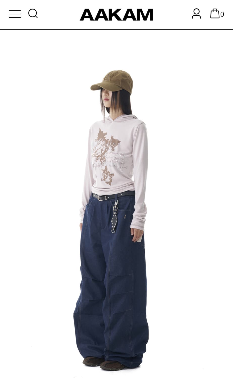 아캄 Aakam : 98 Printed 데님 (blue) 상품이미지2