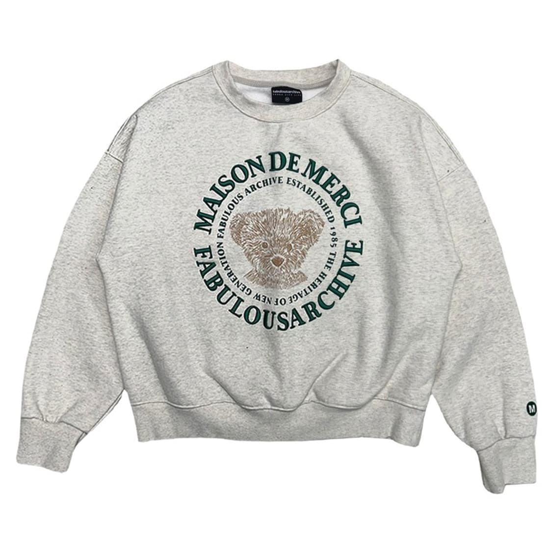 패블러스 아카이브 자수 맨투맨 M 상품이미지1