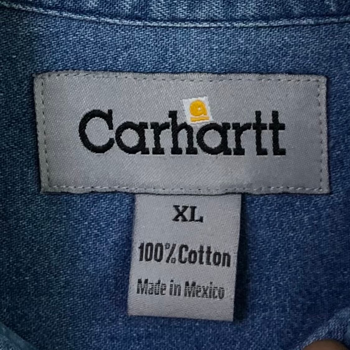 XL 칼하트 데님 셔츠 상품이미지3