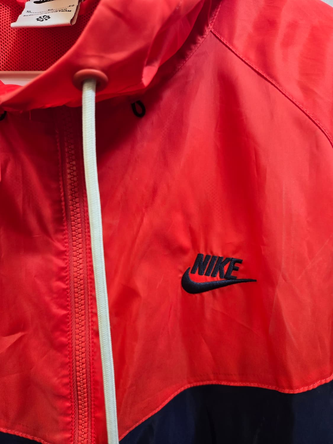 나이키 윈더 러너 바람막이 후드집업 레드/네이비 상품이미지5