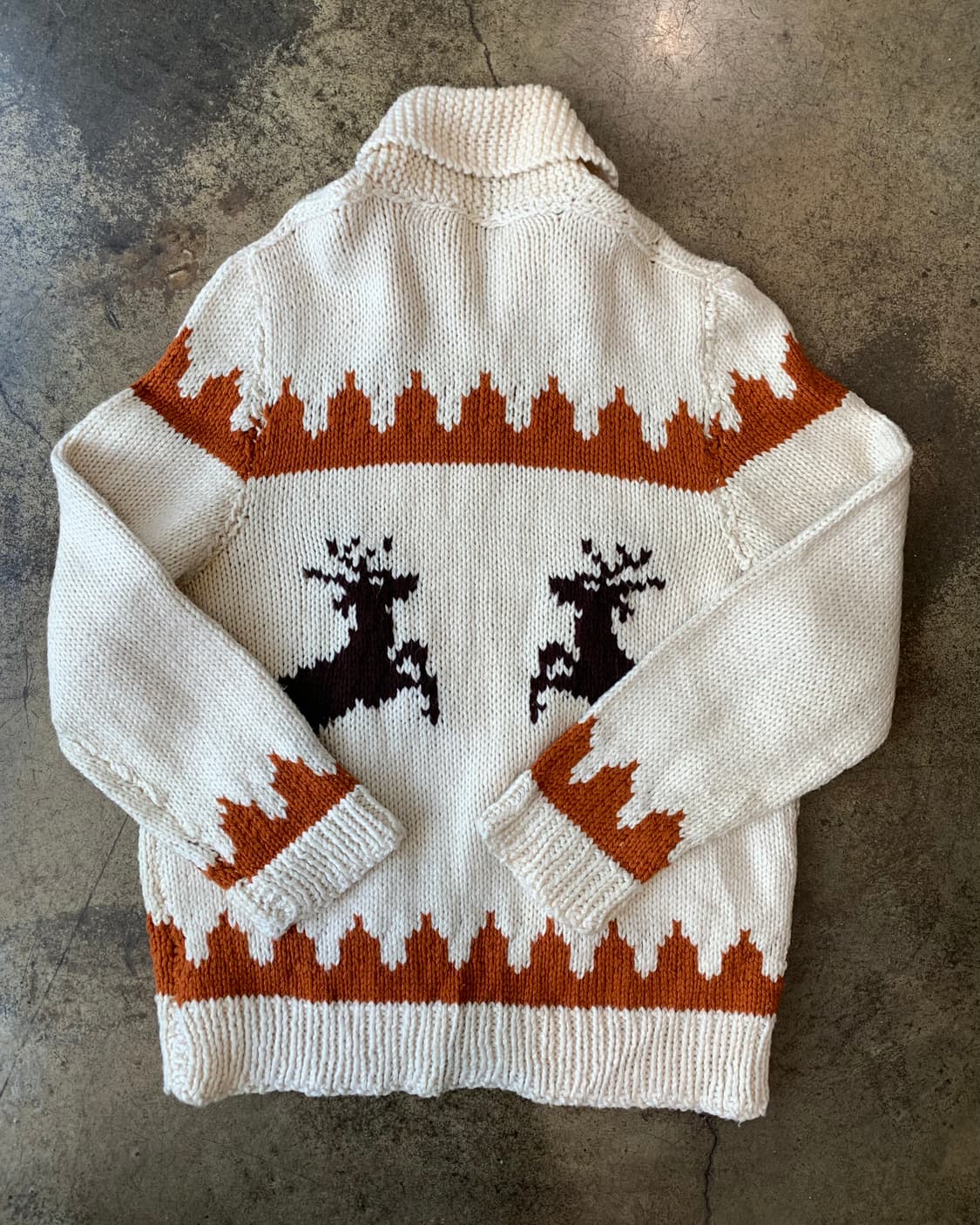 70~80’s reindeer cowichan XXL 상품이미지6