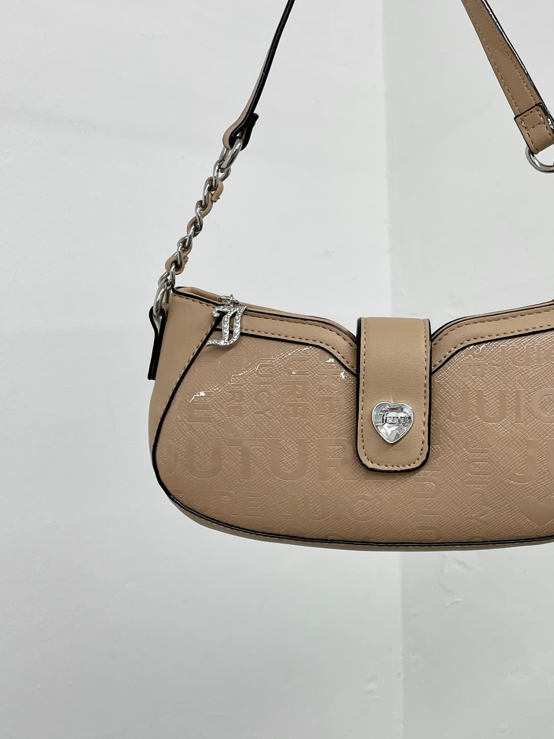 쥬시꾸뛰르 로고 갸루 페이던트 큐빅백 상품이미지8