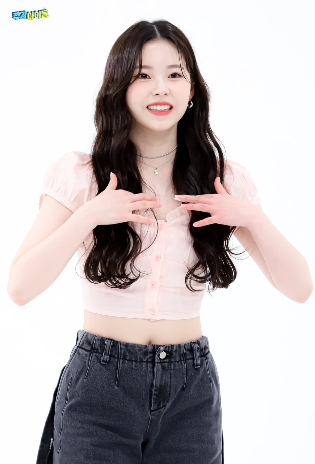 (엔믹스규진착용)아웃엑소 라라 탑 반팔 블라우스 셔츠 상품이미지1