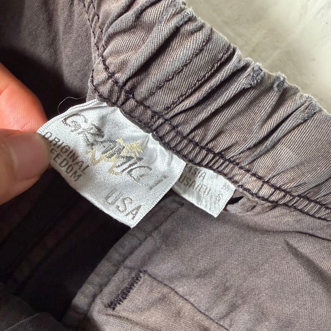 그라미치 밴딩 조거 팬츠 페인팅 썬페이딩 상품이미지2