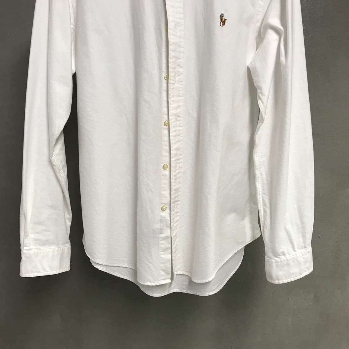폴로 랄프로렌 솔리드 셔츠 화이트 M 상품이미지3