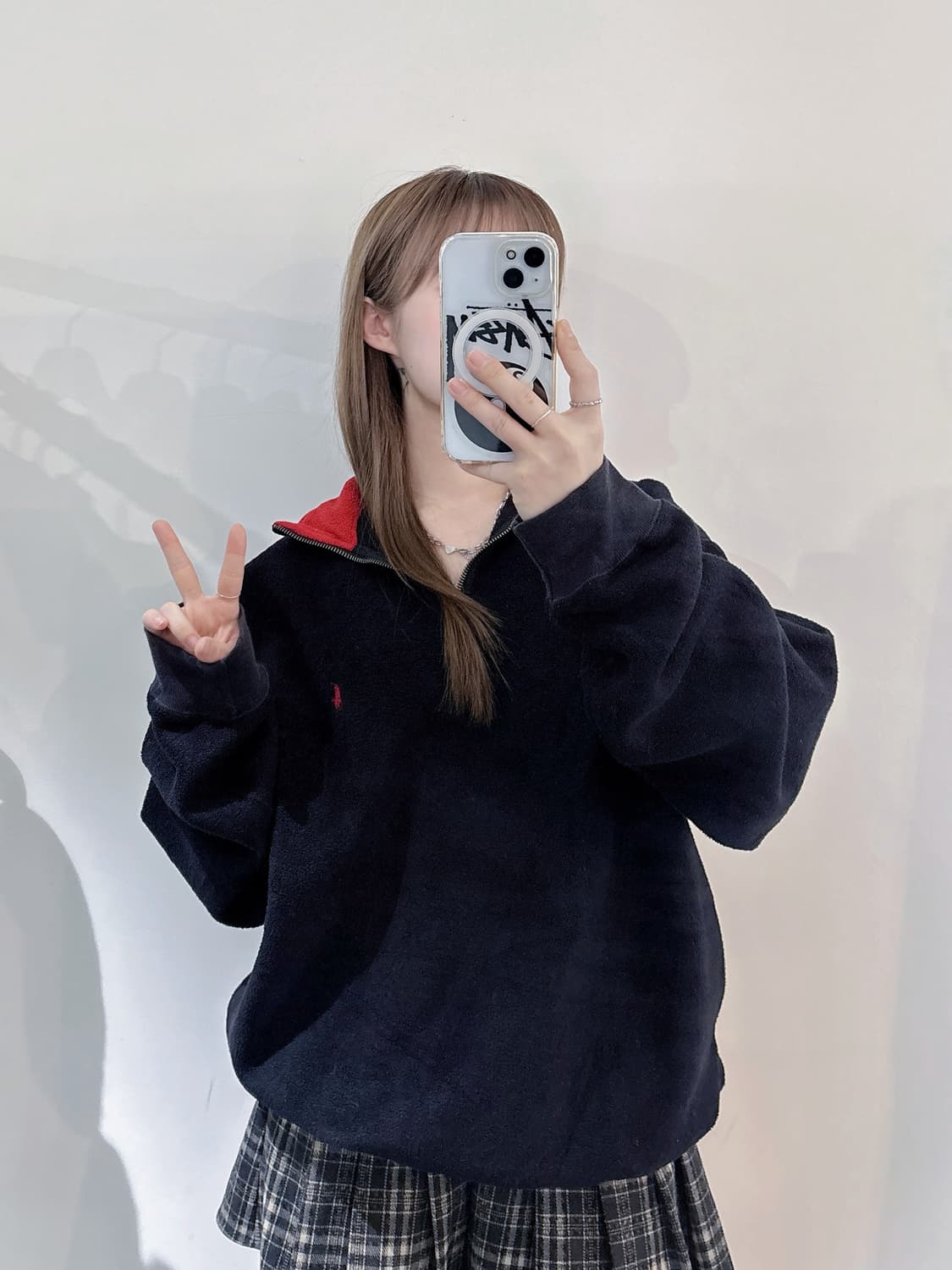 폴로랄프로렌 90‘s Japan 포니 후리스 반집업 상품이미지2