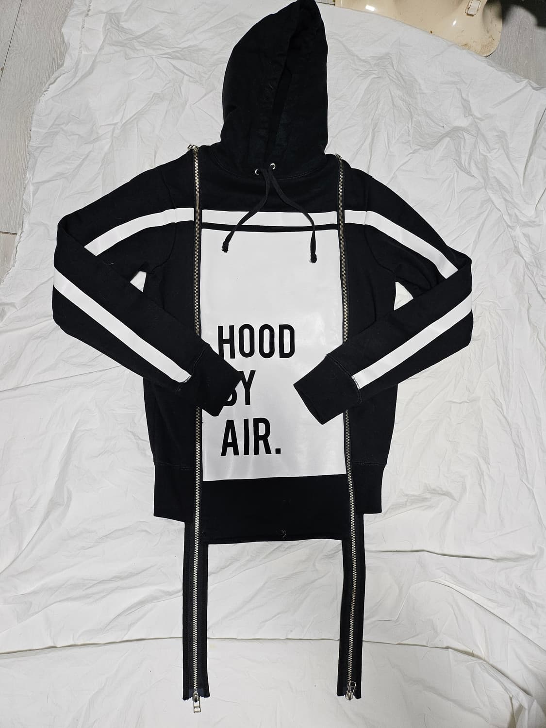 후드바이에어 민트급 핀터깔 시그니처 지퍼 후드티 XS 상품이미지1