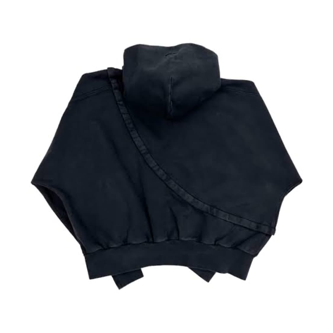 논노드 x 신세계 BAYC #8446 2 피스 크롭 후드 워시드 블랙 상품이미지2