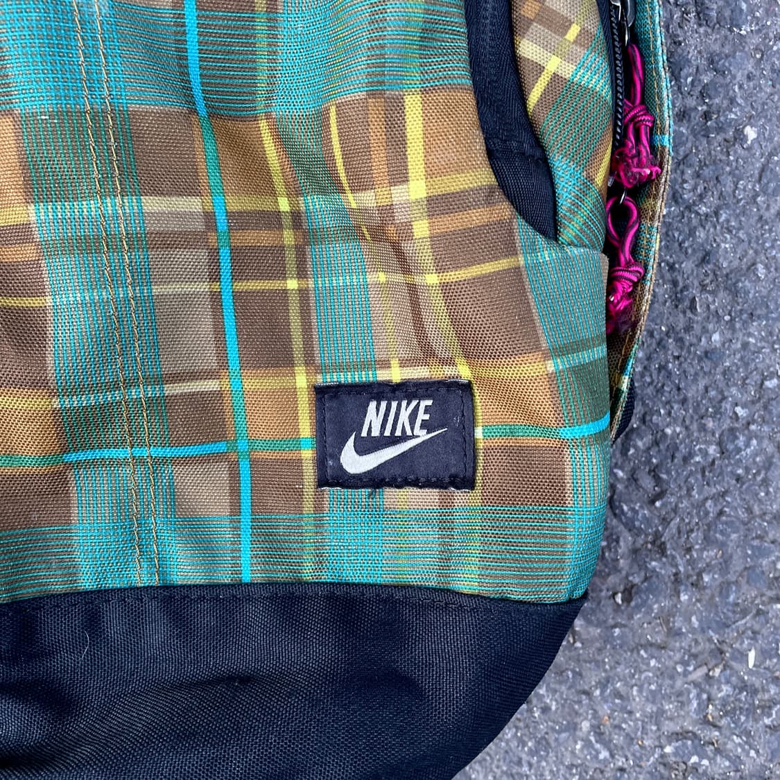 나이키 단종 모델 헤이워드 초판 타탄 체크 올드스쿨 백팩 가방 상품이미지3