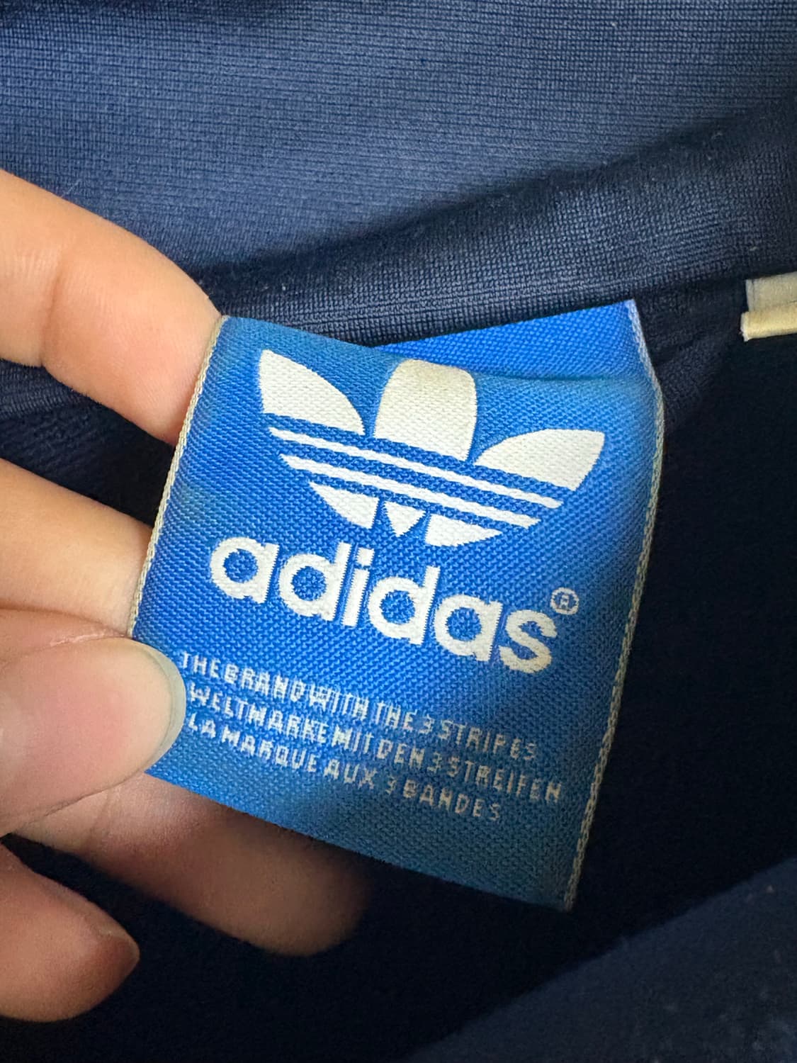 아디다스 파이어버드 빅로고 네이비 져지 상품이미지2