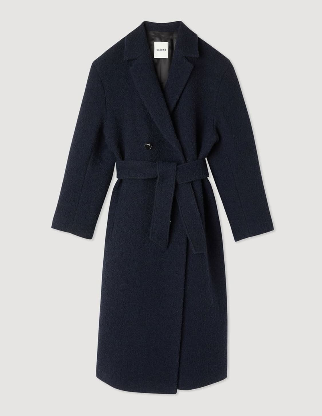 🖤 산드로(Sandro) 부클 트위드 롱코트 상품이미지8