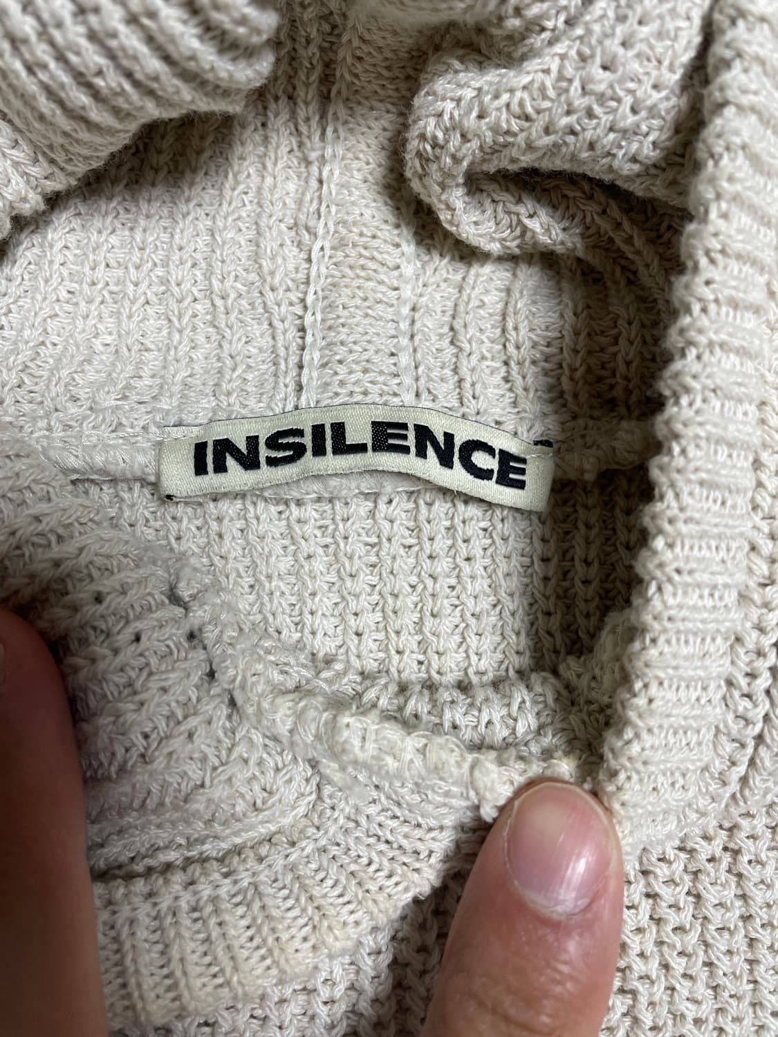 인사일런스 린넨 코튼 니트 후디 상품이미지3