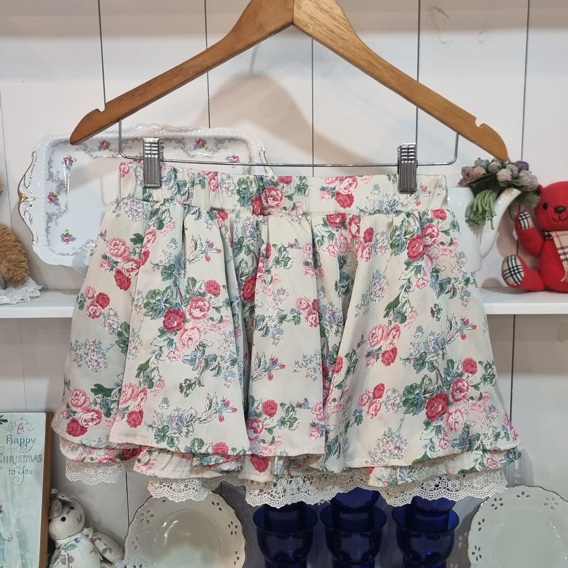 세실 맥비 로즈 플라워 레이스 캉캉 상품이미지2