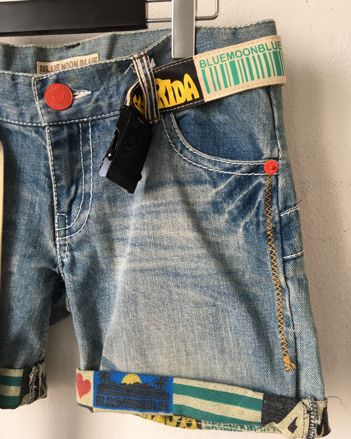 Belted denim short 상품이미지5