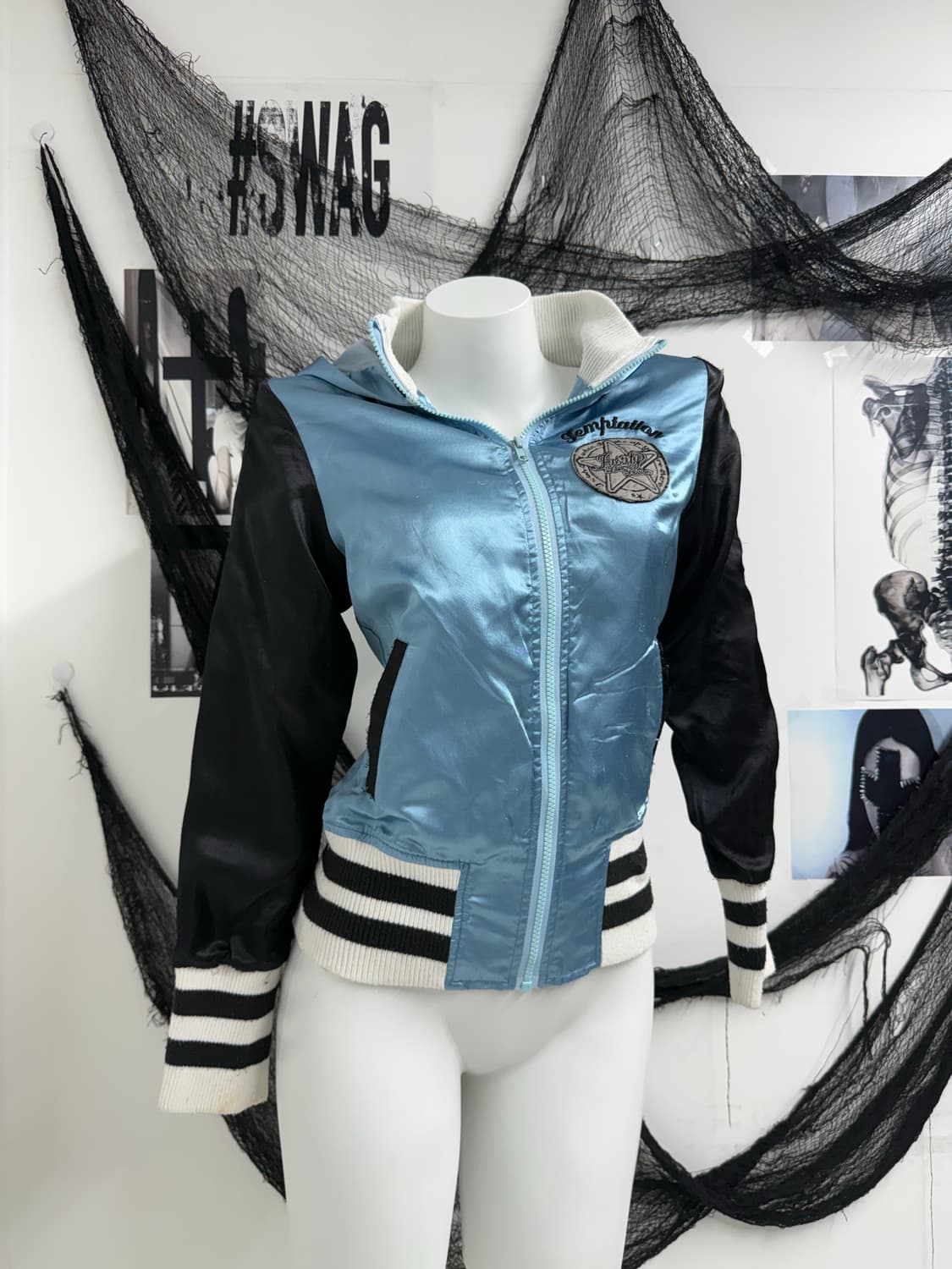 00s lettering detailed hood zipup 상품이미지7