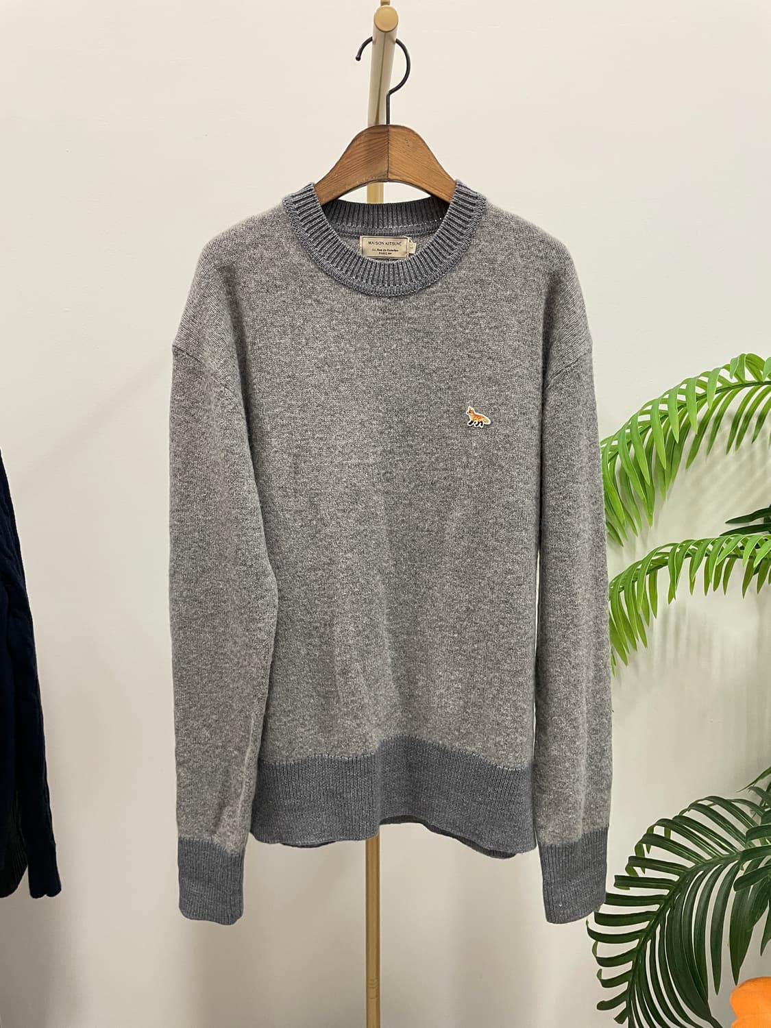 메종키츠네 투톤 니트 상품이미지1