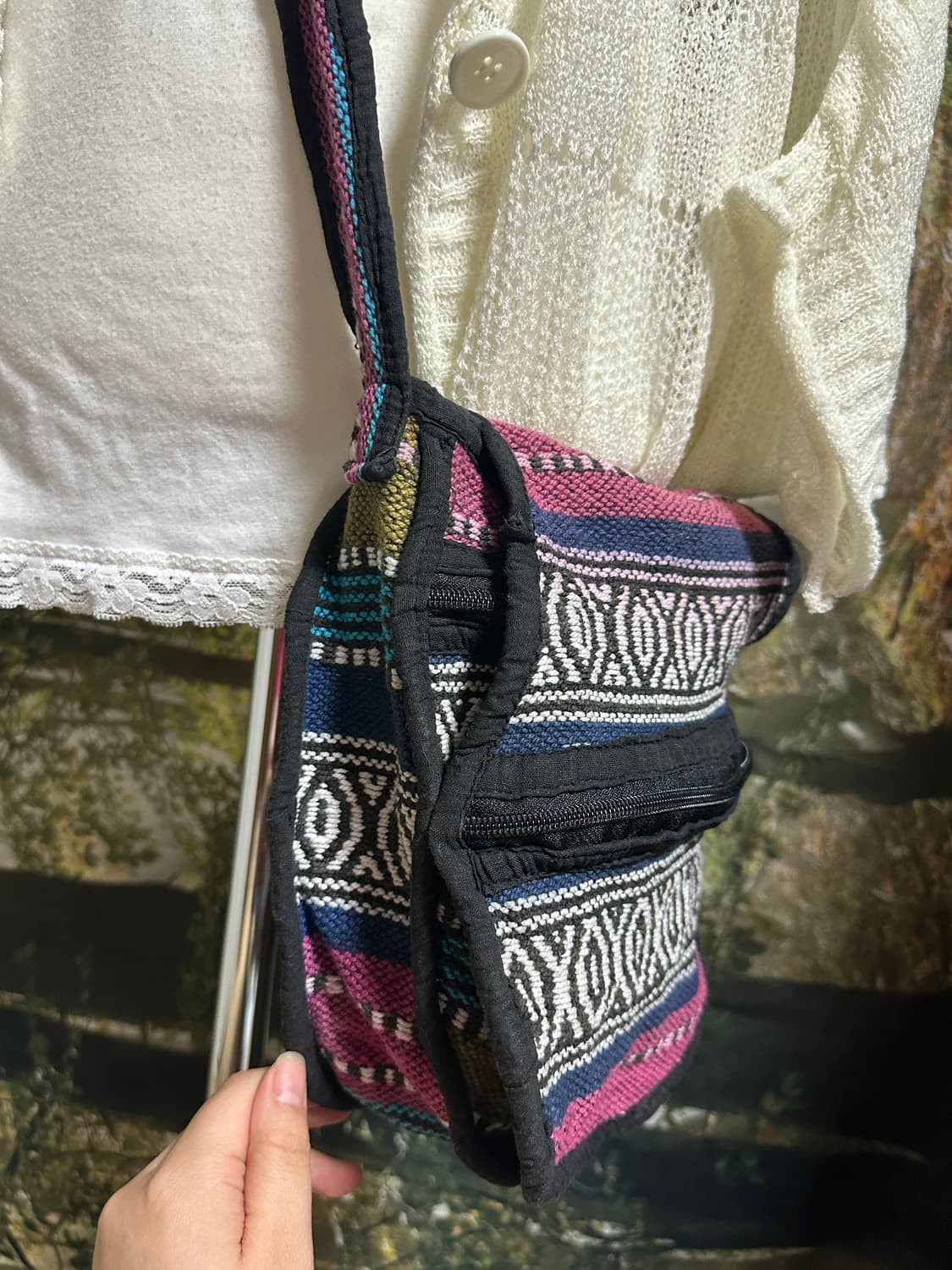 빈티지 히피 크로스백 에스닉 페이즐리 모리 모리걸 상품이미지2