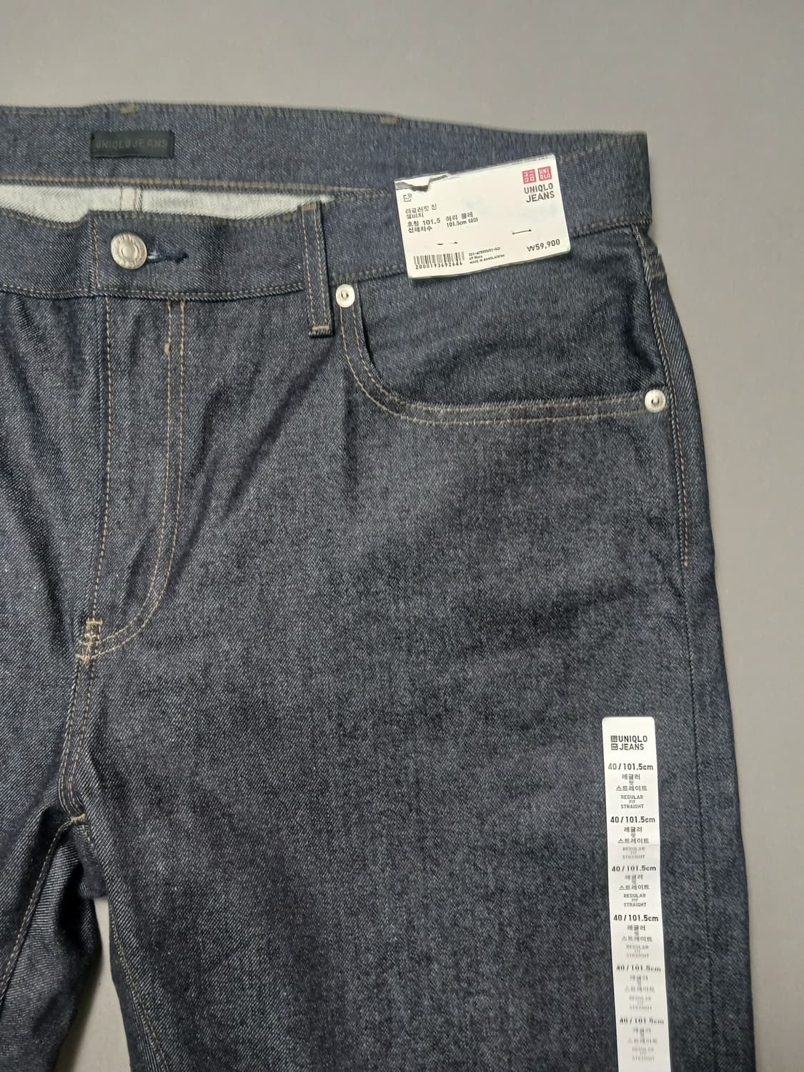 새상품 [40] 유니클로 샐비지 레귤러 스트레이트진 청바지 상품이미지4