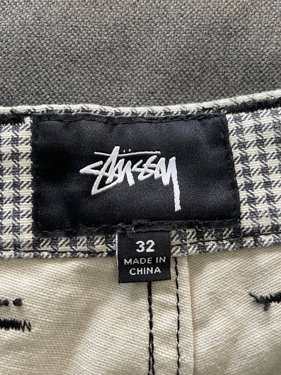 스튜시 셰퍼드 체크 더블니 팬츠바지 상품이미지2