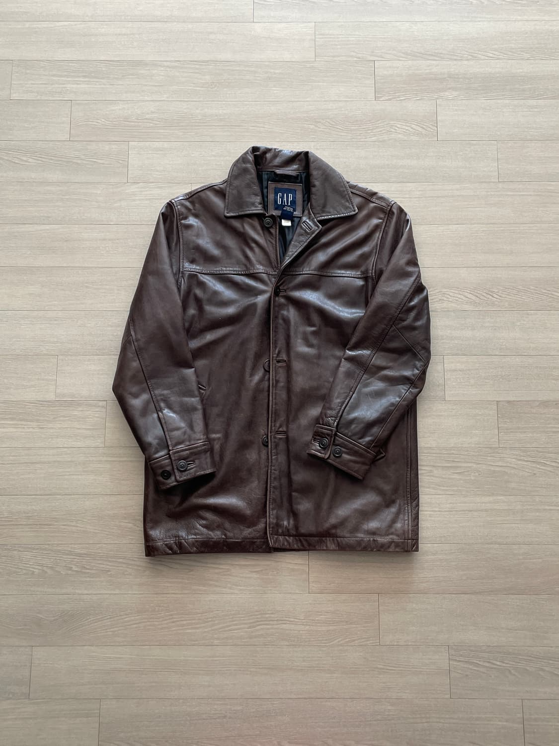 90s 올드갭 레더 카코트 브라운 gap carcoat 상품이미지1