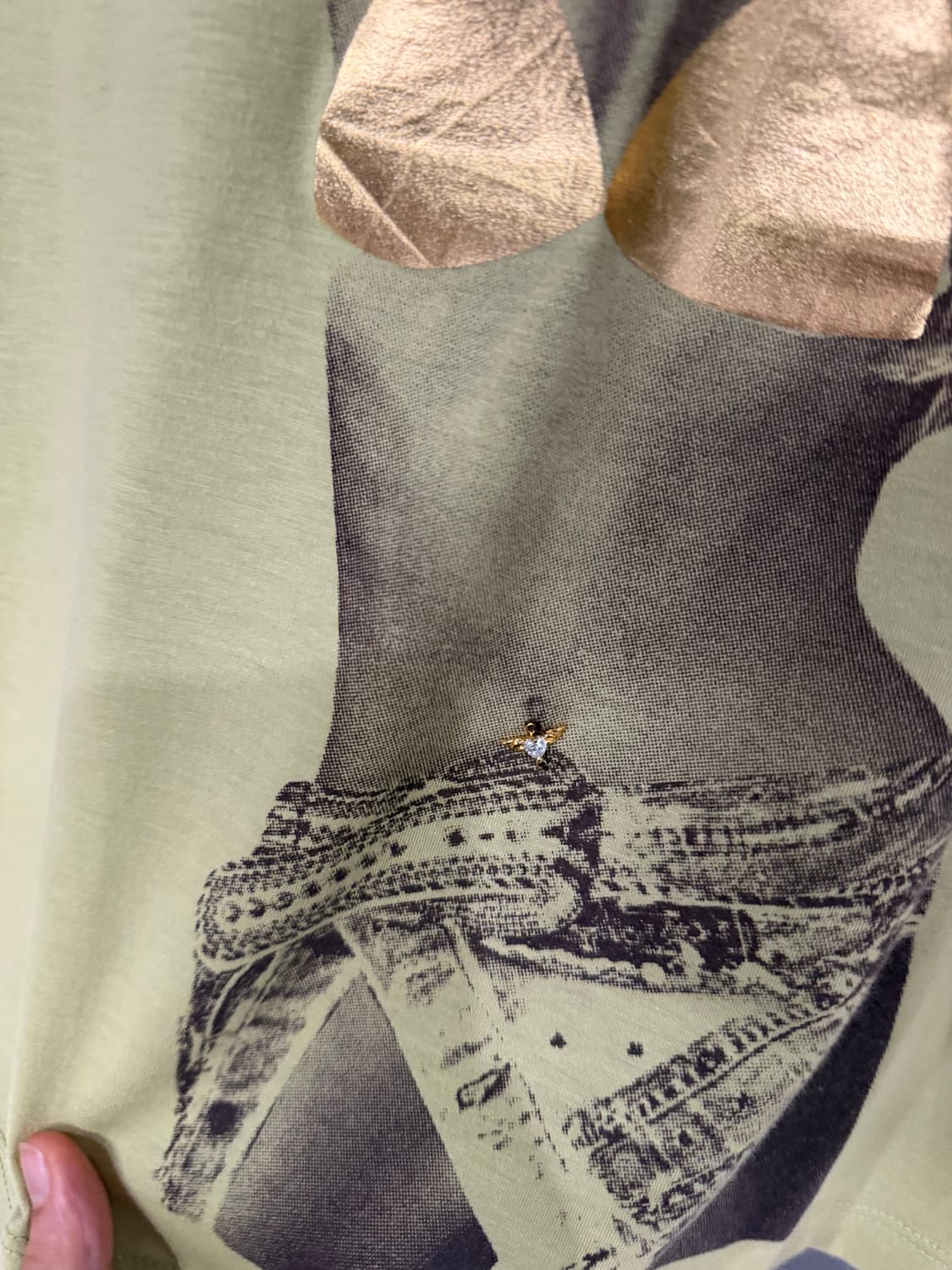 Y2k Hot girl printing detail top 상품이미지9