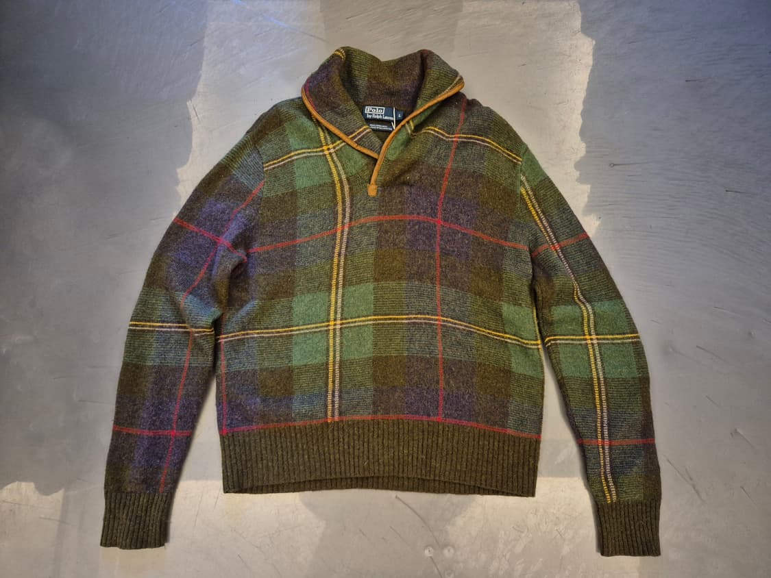 00s 폴로랄프로렌 램스울 숄카라 스웨터 상품이미지1